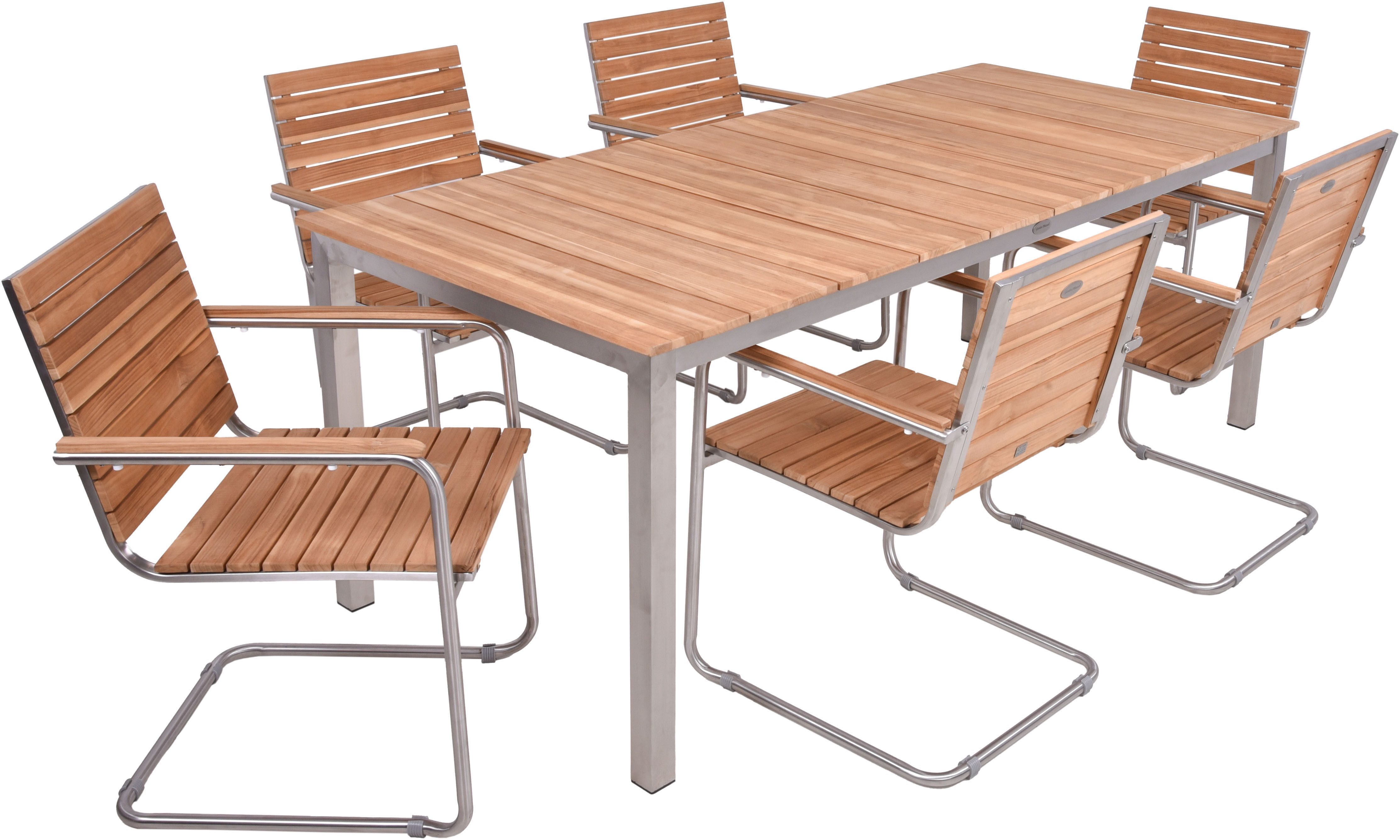 Garden Pleasure Garten-Essgruppe DALLAS/DENVER Set 06, (7-tlg)