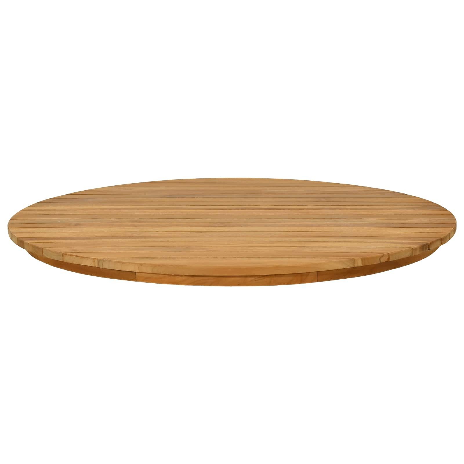 vidaXL Tischplatte Tischplatte Ø 70 x 3,5 Rund Massives holz Natur (1 St)
