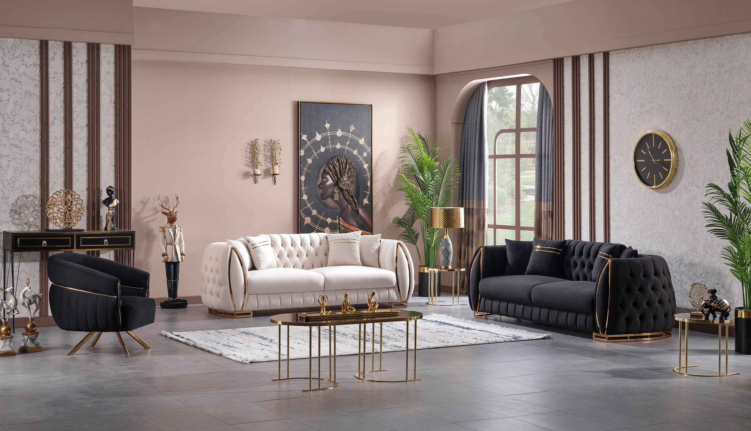 Nobelaa Sofa Sitzgruppe/Sofa Set - Wohnzimmergarnitur "Willa" 3+3+1