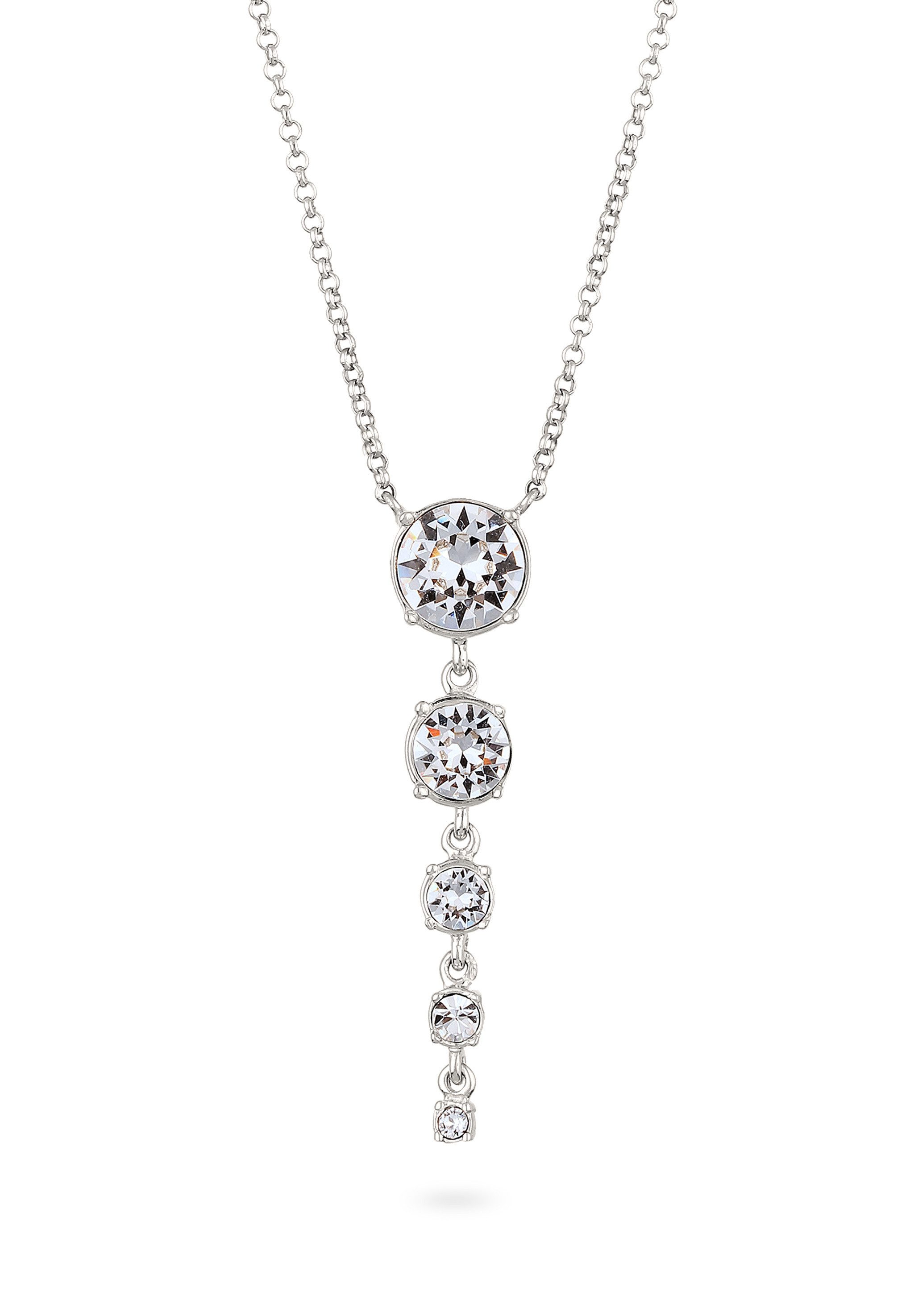 Elli Premium Choker Mit Kristallen von Swarovski® Weiß 925 Sterling Silber