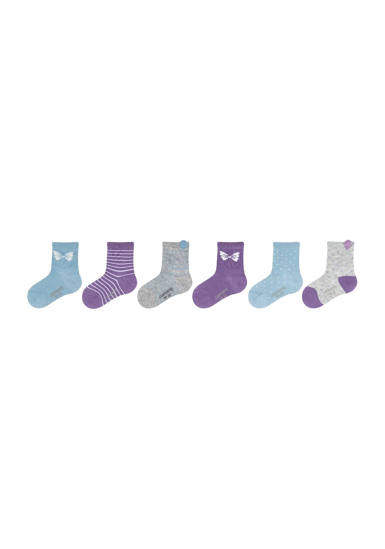 Camano Socken Socken 6er Pack, Hautfreundlich mit hohem Anteil an weicher  Bio-Baumwolle