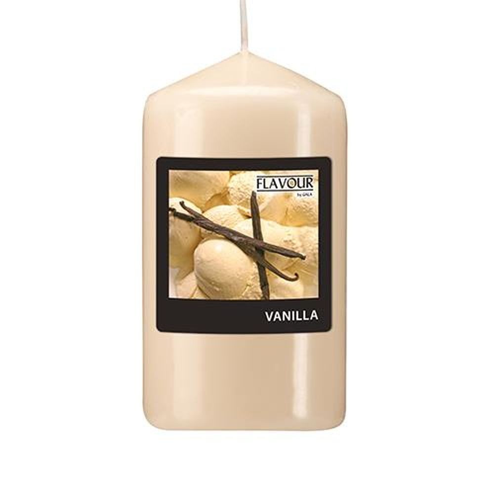 PAPSTAR Stumpenkerze "Flavour by GALA" Duft-Stumpenkerze Ø 58 mm · 110 mm creme - Vanilla