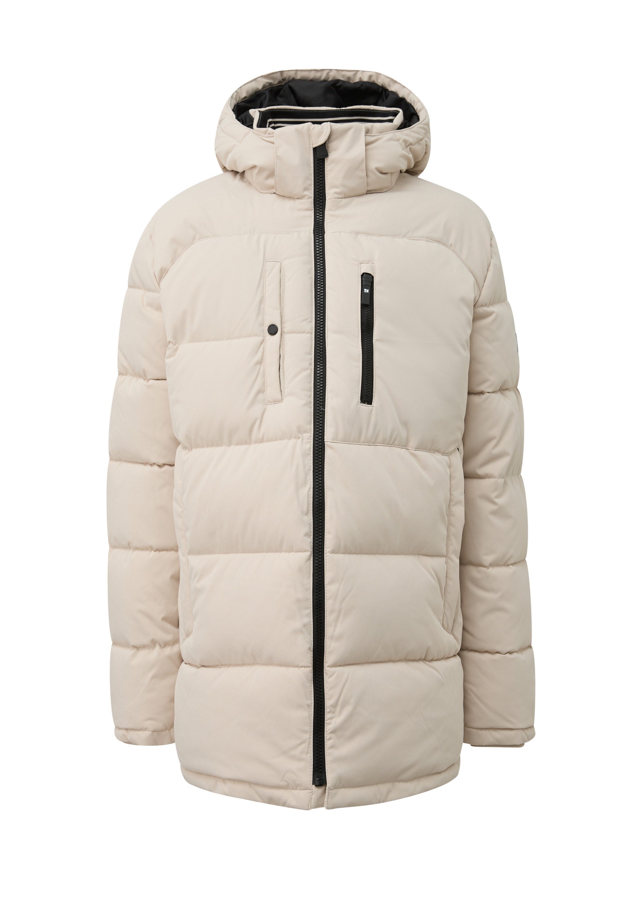 s.Oliver Winterjacke Outdoor-Jacke Wärmende Pufferjacke mit abnehmbarer Kapuze