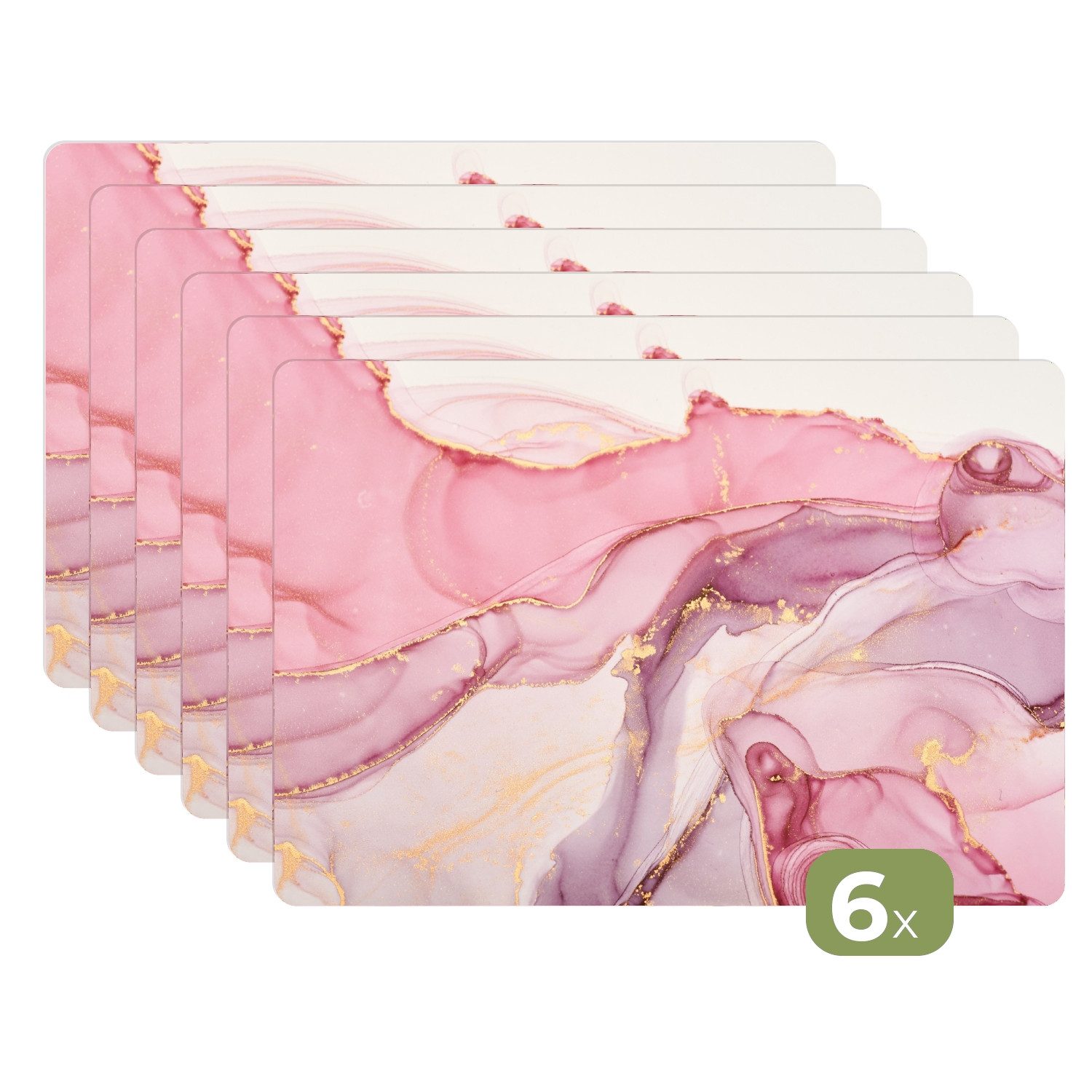 MuchoWow Platzset Gold - Marmor - günstig online kaufen