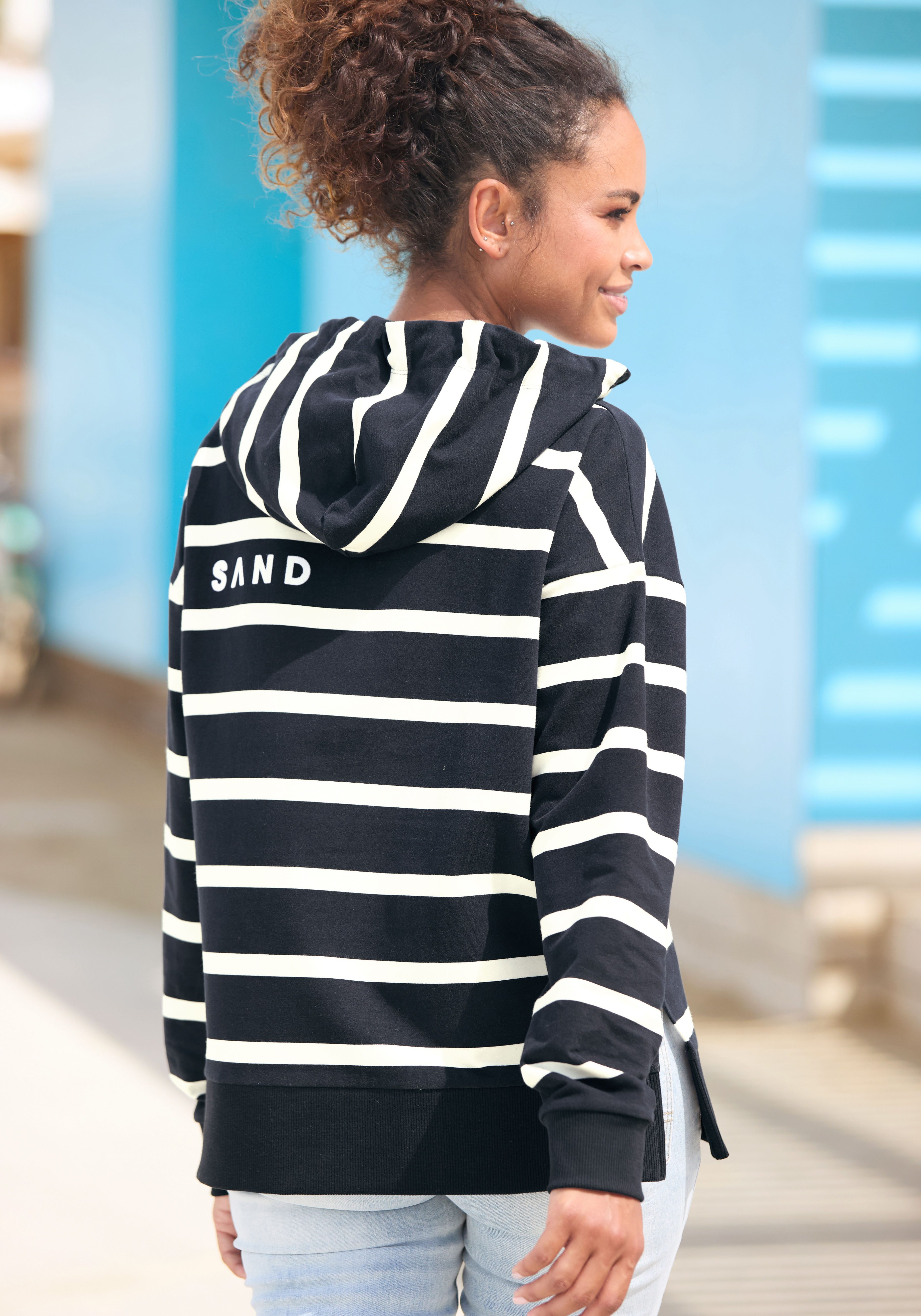 Elbsand Kapuzensweatshirt Marvi mit Logoprint