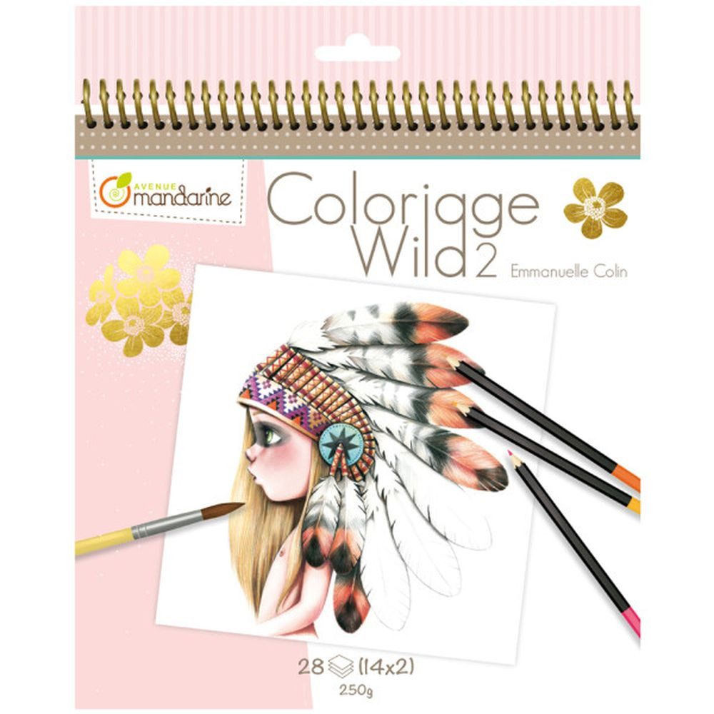 Avenue Mandarine Malblock Coloriage Wild Emmanuelle Colin - Teile 1-7 verfügbar