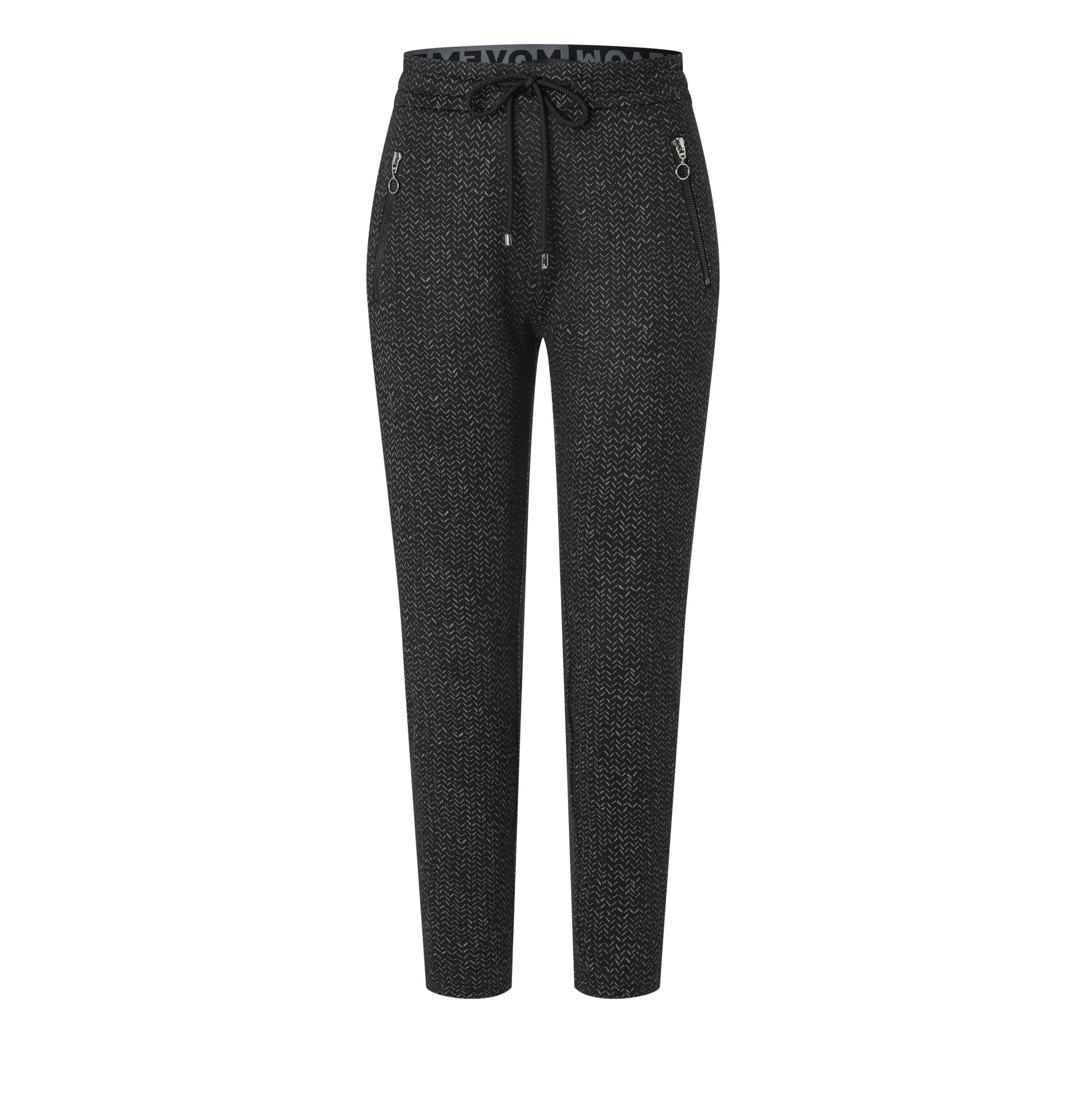 MAC Stretch-Jeans MAC EASY black herringbone print 2710-00-0107L 966B | 