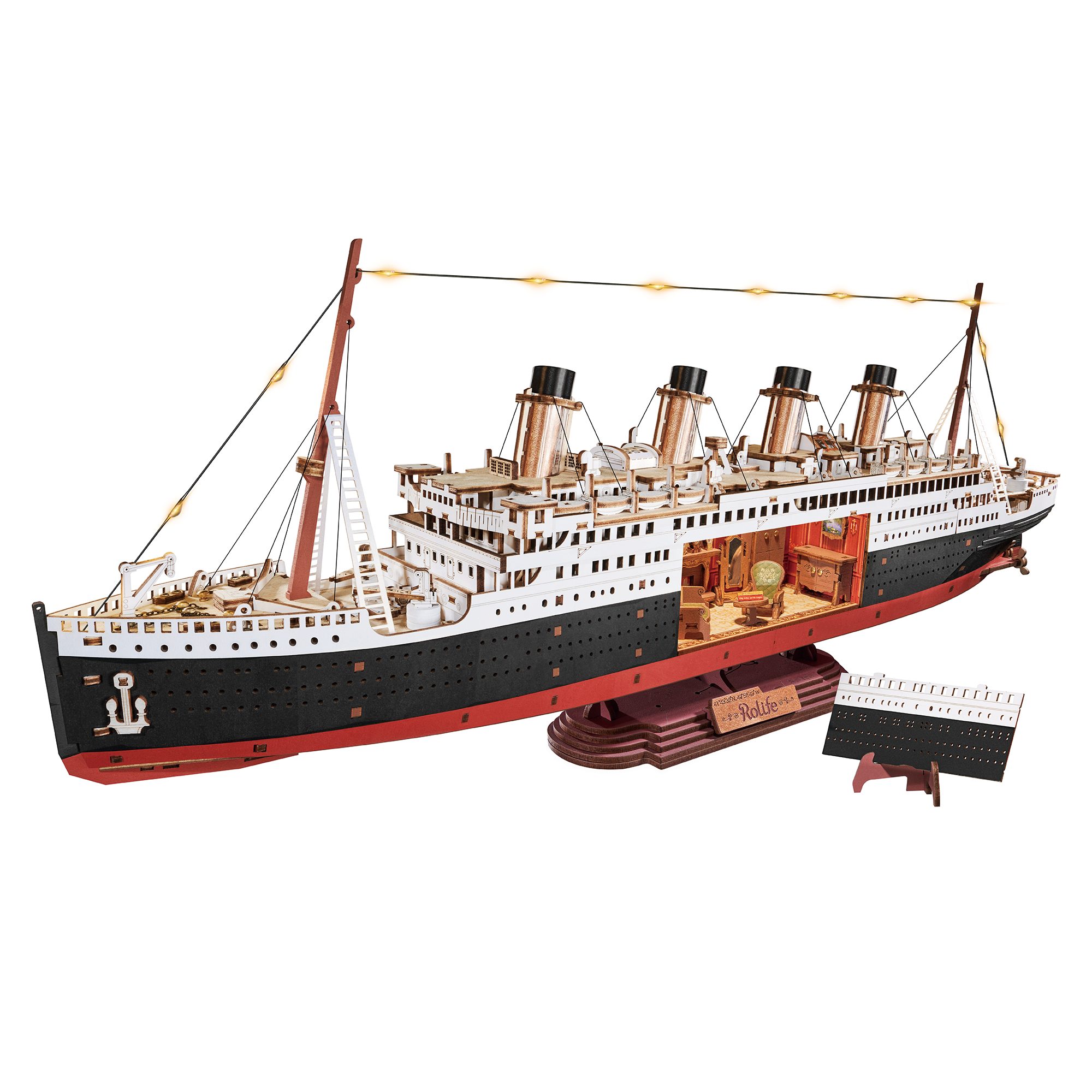 Robotime Modellbausatz 1912 - Eternal Atlantic Voyager aus Holz, (433-tlg)