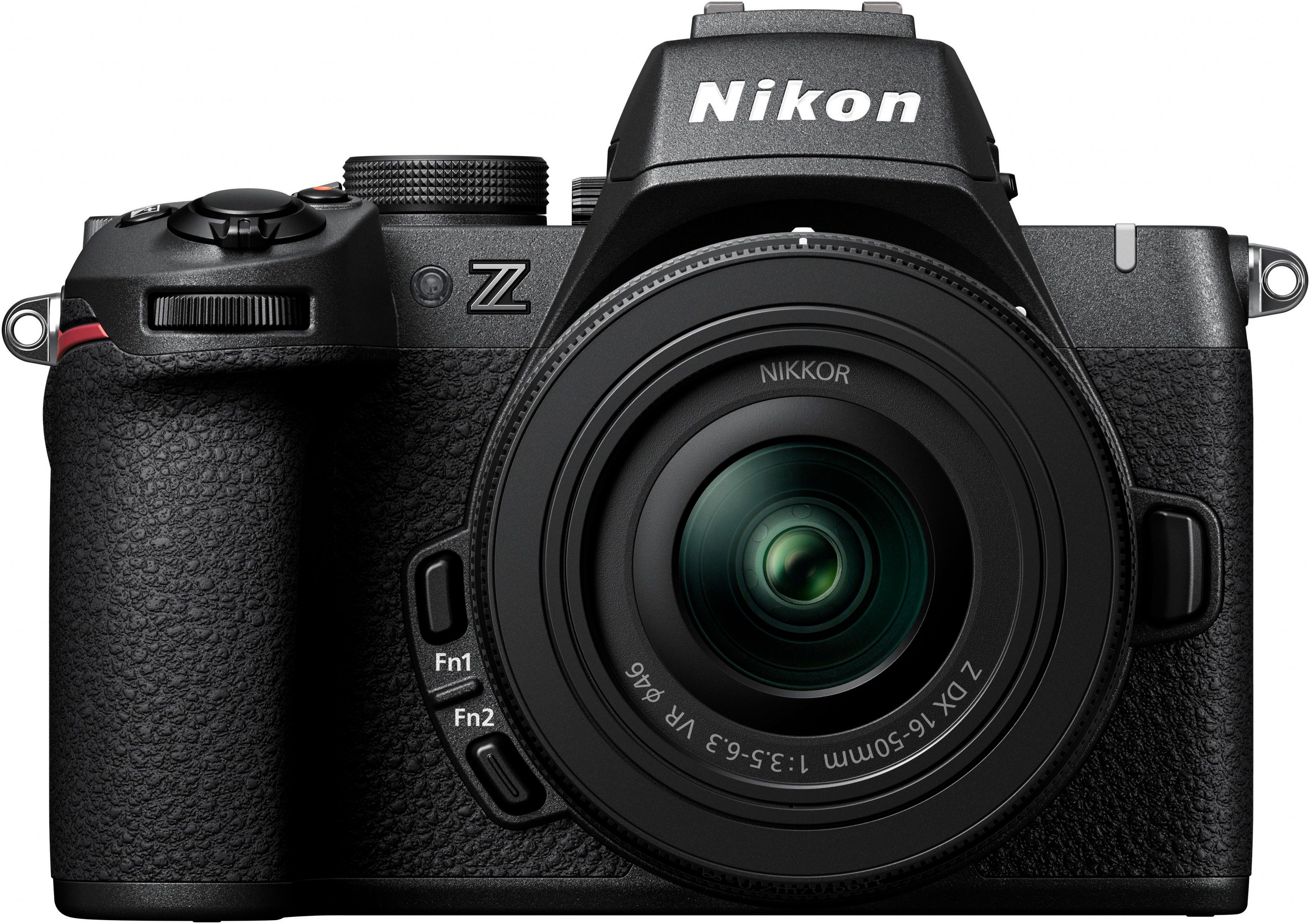 Nikon Kit Z50II + 16–50 mm VR + 50–250 mm VR Systemkamera (NIKKOR Z DX 16–50mm f/3,5-6,3 VR, NIKKOR Z DX 50–250mm f/4,5–6,3 VR, 20,9 MP, Bluetooth, WLAN)