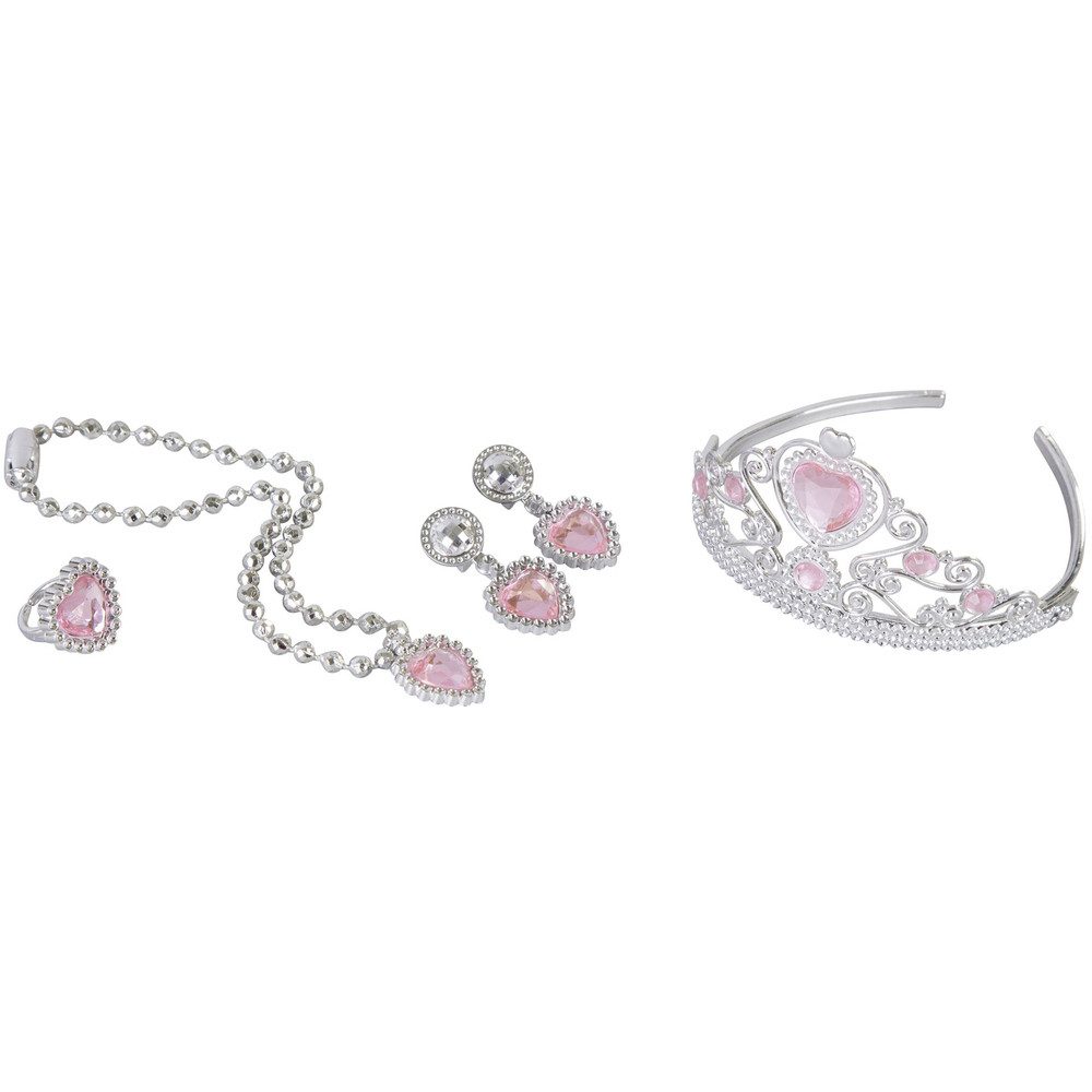 Besttoy Kostüm Prinzessinnenschmuck-Set - 4-teilig - rosa