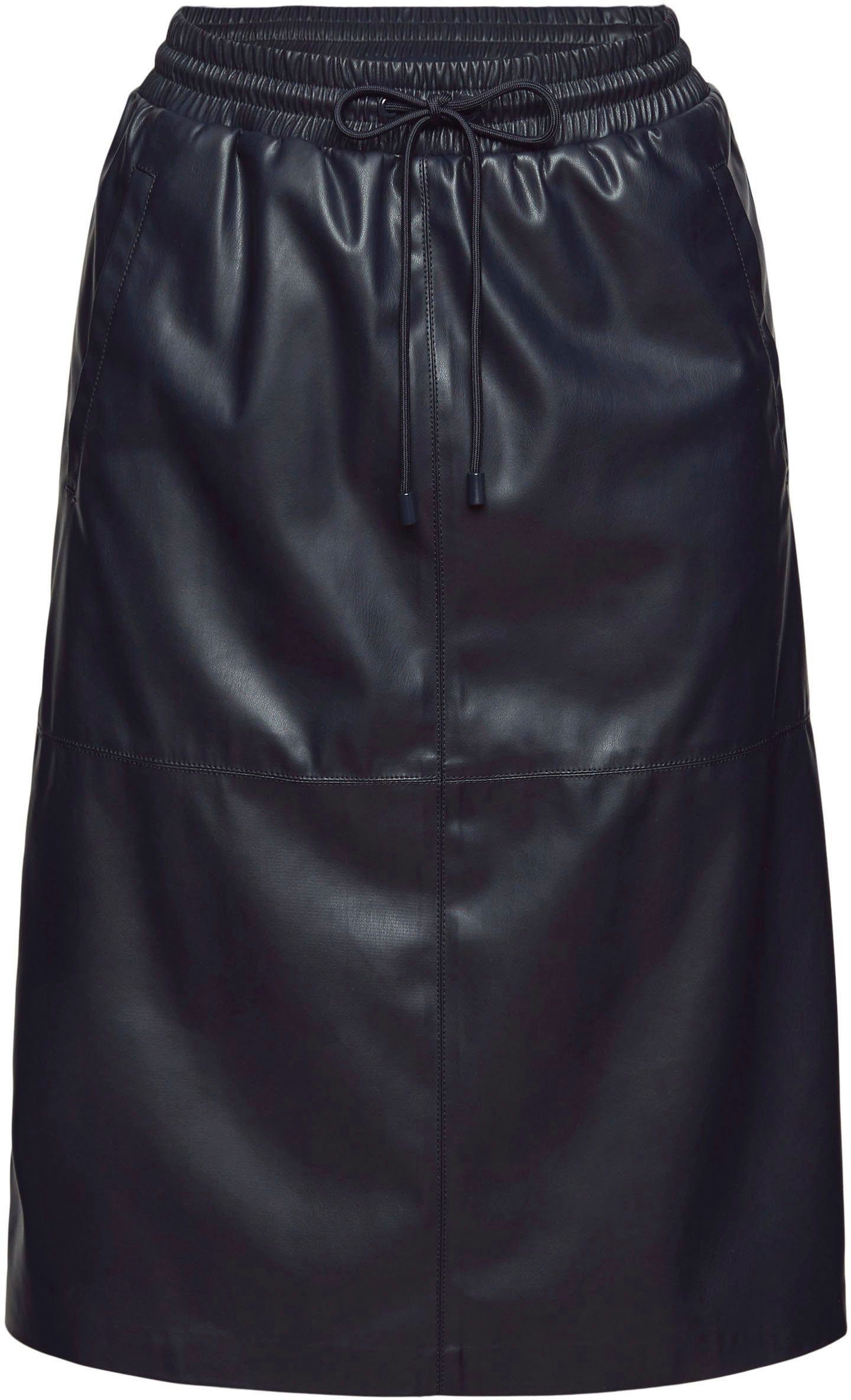 Damen Röcke Esprit Collection Lederimitatrock mit blickdichtem Unterrock