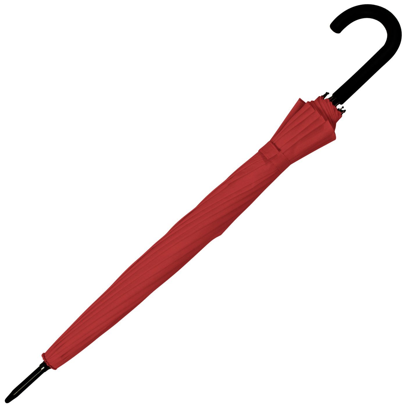 iX-brella Stockregenschirm mit 16-teiligem Dach und Auf-Automatik, mit Fiberglas-Stahl-Gestell, in vielen Farben