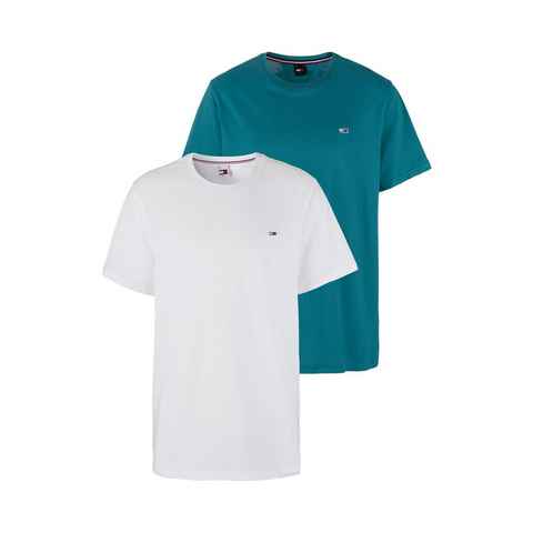 Tommy Jeans Plus T-Shirt TJM XSLIM 2PACK JERSEY TEE EXT (Packung, 2-tlg) Markenstickerei