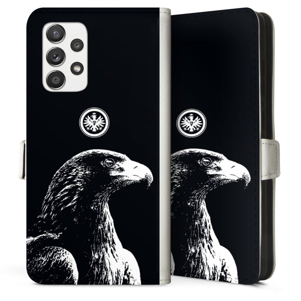 DeinDesign Handyhülle Eintracht Frankfurt Offizielles Lizenzprodukt Attila SGE Attila, Samsung Galaxy A52s 5G Hülle Handy Flip Case Wallet Cover
