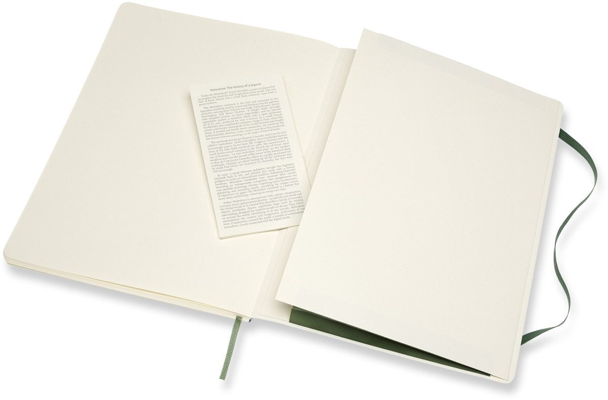 Notizbuch Notizbuch XL 19x25cm Punktraster Softcover myrtengrün