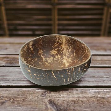 BOURGH Schale SOMBA Kokosnuss Schüssel - Coconut Bowl Schale Müslischale, Kokosnuss, (Einzelstück), poliert, handgemacht, Naturprodukt