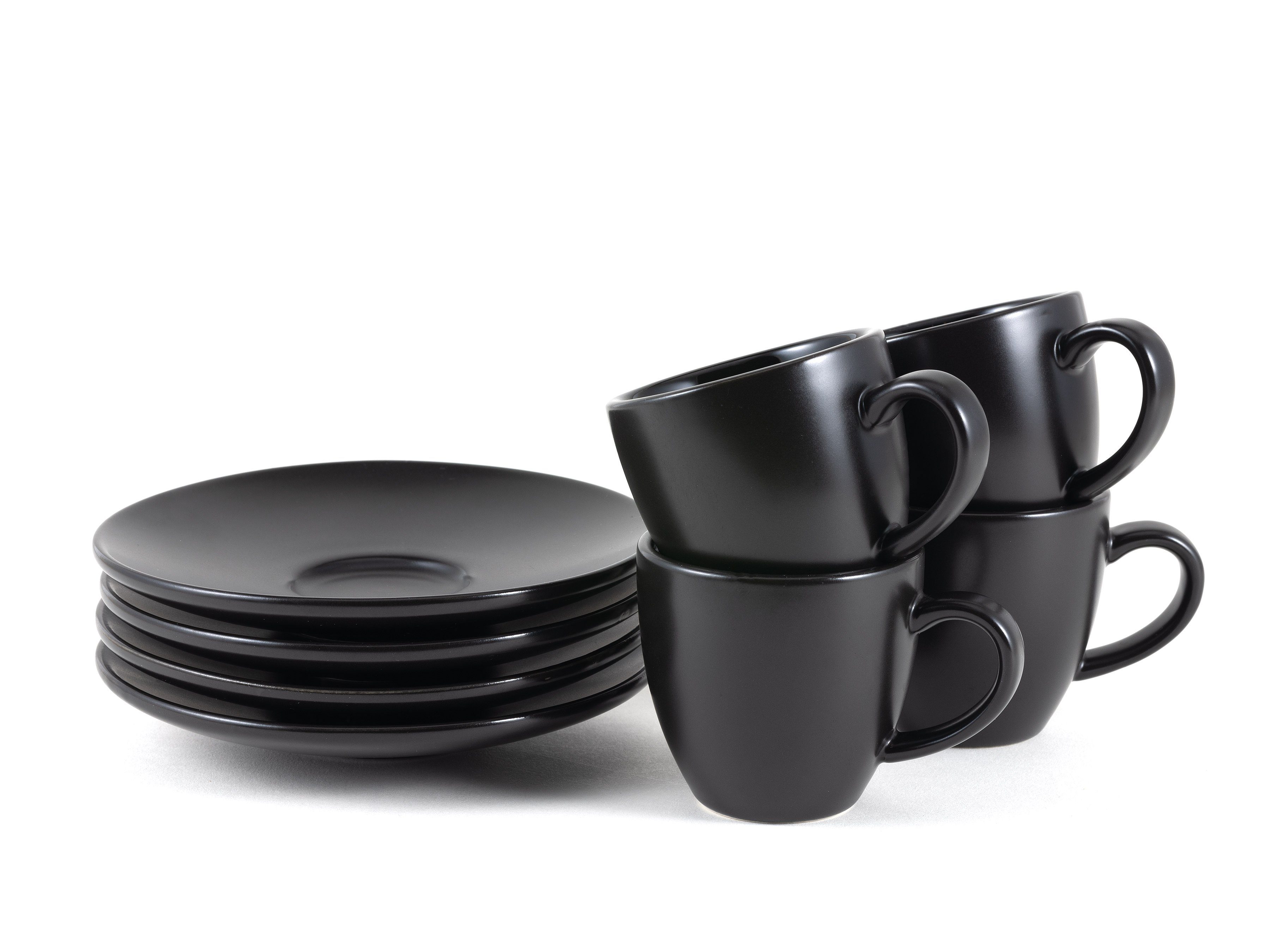 Hanseküche Espressotasse Hanseküche Чашки для эспрессо Set aus Steingut 4er Set, 4-tlg., Steingut, Dickwandiges Steingut