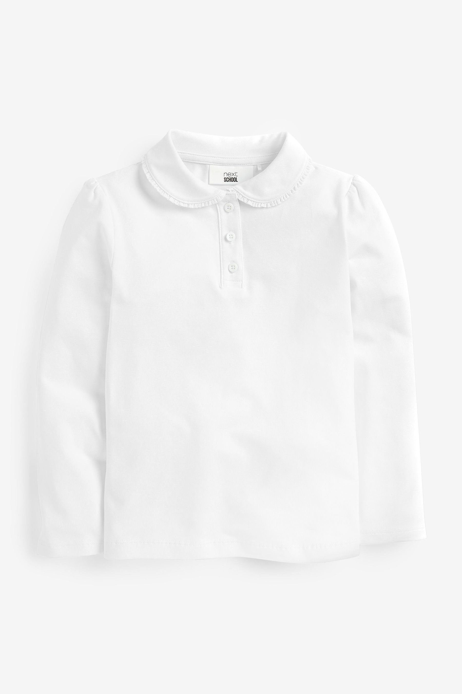 Next Langarm-Poloshirt Langärmelige Jersey-Oberteile, 2er-Pack (2-tlg) günstig online kaufen