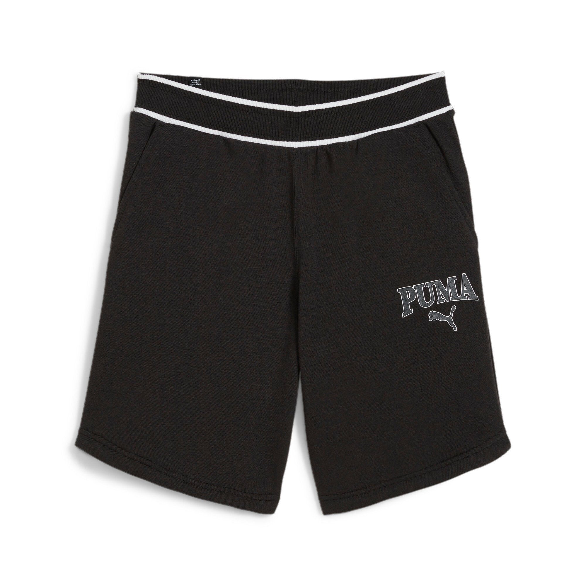 PUMA Shorts SQUAD SHORTS 9 TR High Density Gummiprint auf dem linken Bein mit Muster