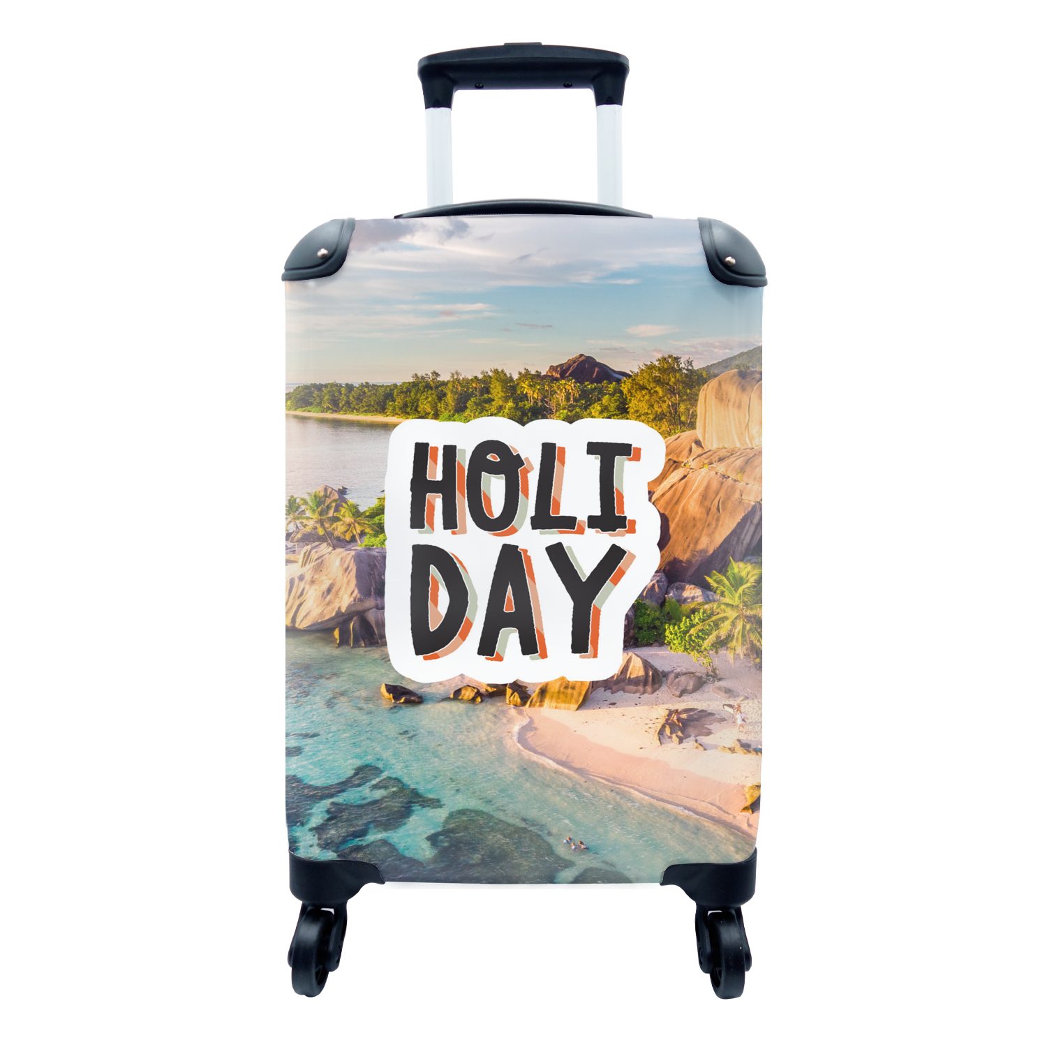 Reisekoffer Handgepäckkoffer 4 Reisetasche Trolley, Reisen, MuchoWow - Handgepäck rollen, für Rollen, Ferien, Sommer mit - Sprichwörter