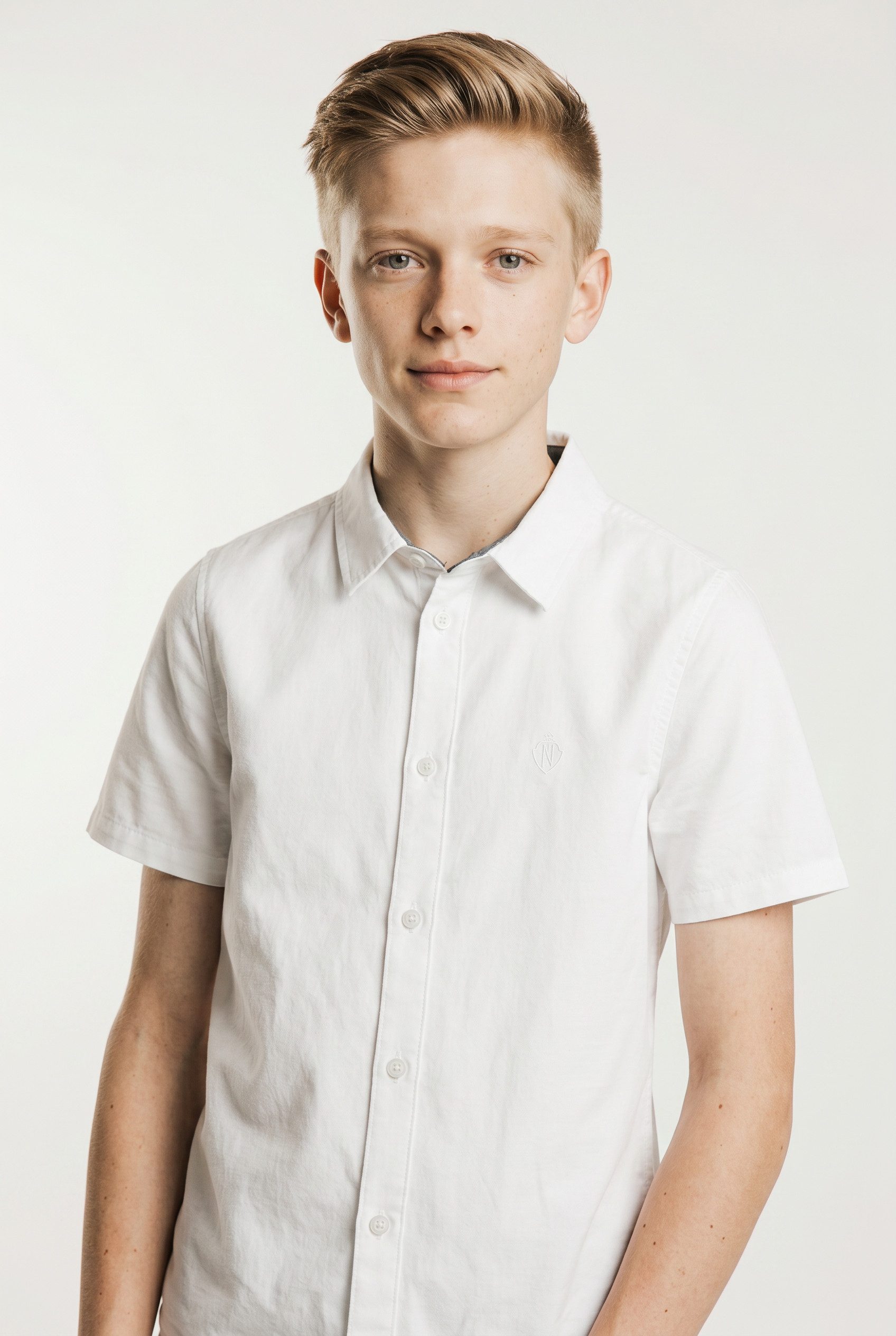 Name It Kurzarmhemd NKMNEWSA SS SHIRT NOOS Baumwolle, normal geschnitten