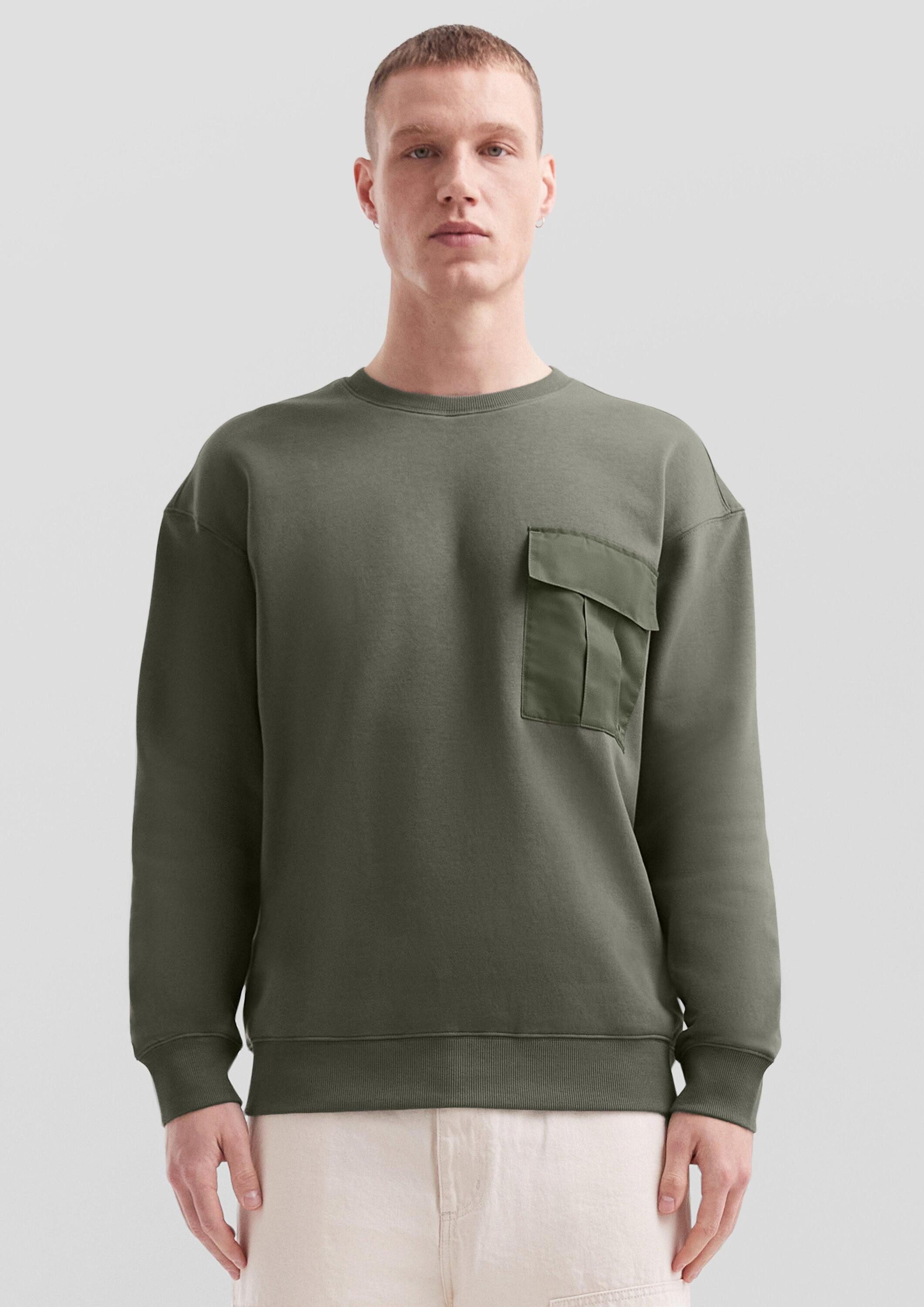 QS Sweatshirt Sweatshirt Sweatshirt mit Brusttasche