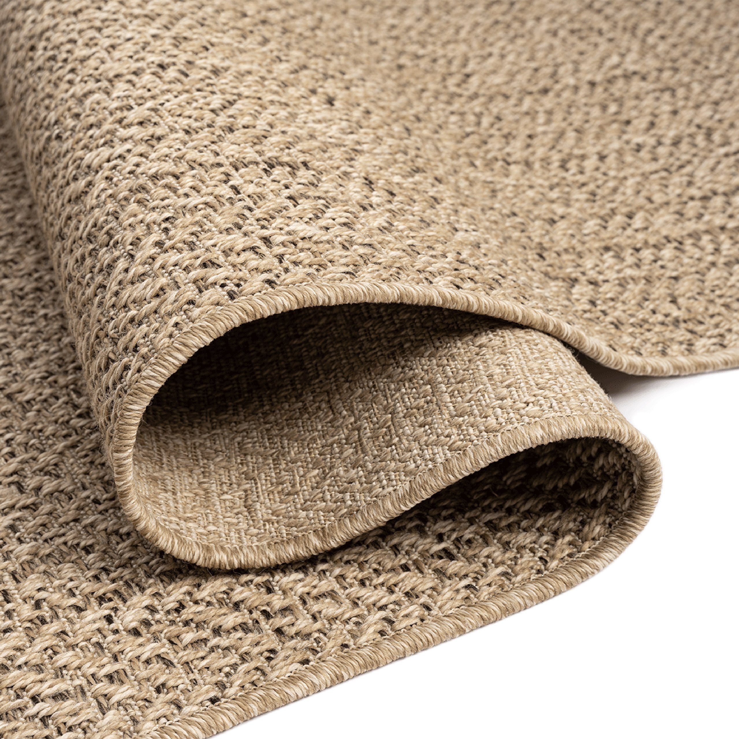 TeppichHome24 Outdoorteppich In- und Outdoorteppich in beige/braun, rechteckig – Bild 4 von 5