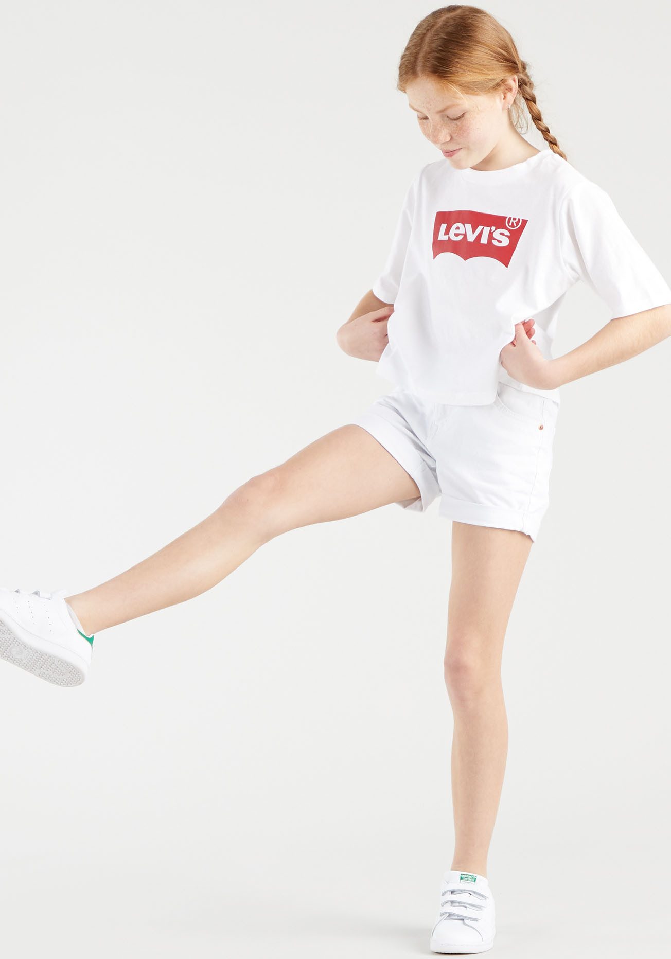 Levi's® Kids T-Shirt BATWING CROPPED TEE for GIRLS