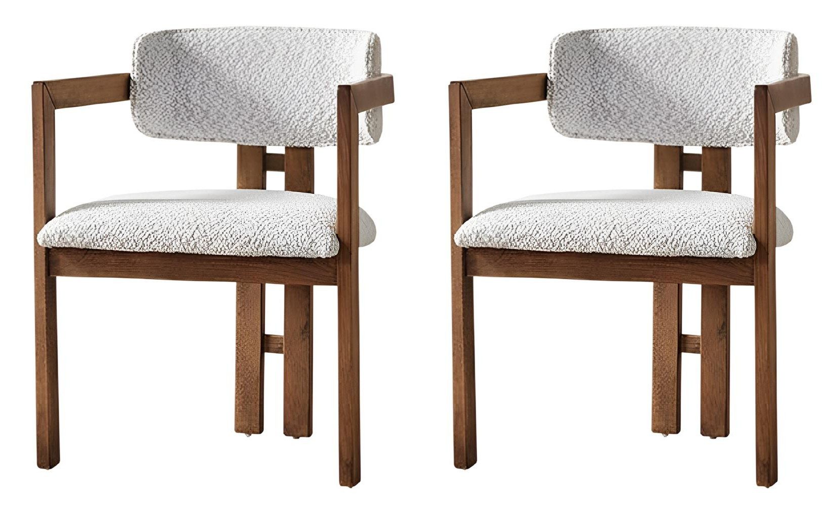 Xlmoebel Esszimmerstuhl Designer Küchenstühle aus edlem Stoff für luxuriöses Ambiente (2 St), Made in Europa