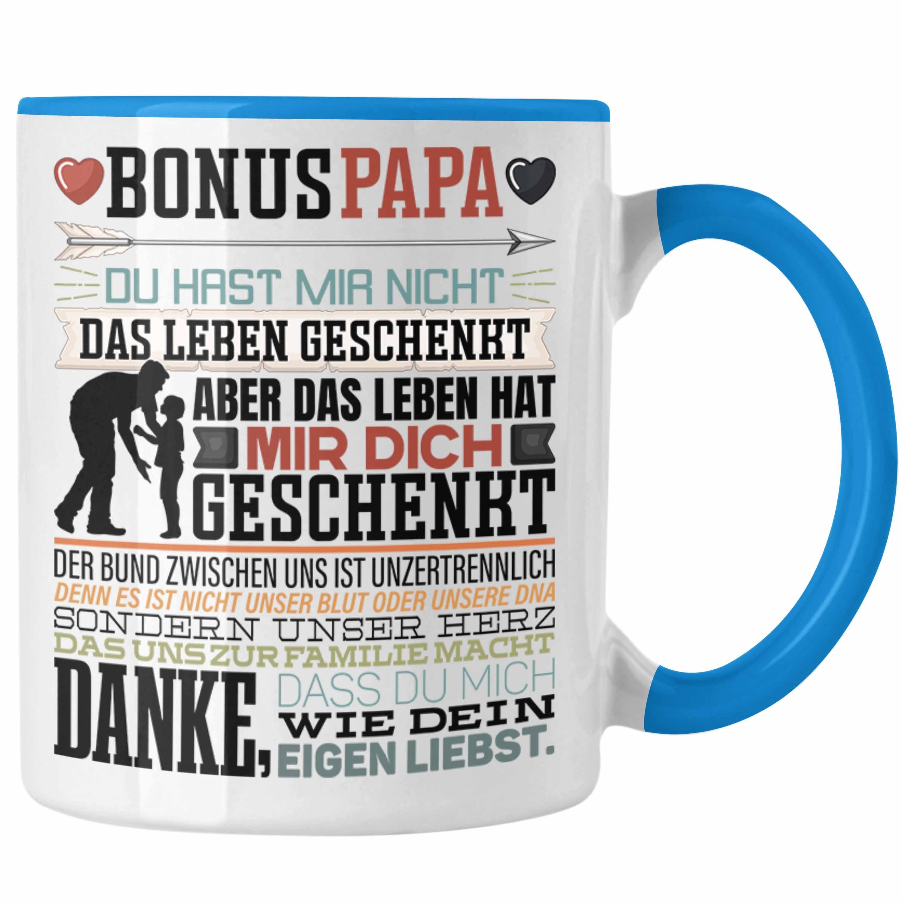 Trendation Tasse Bonus Papa Tasse Stiefvater Geschenk Stiefvater Vatertag Lustiger Spr