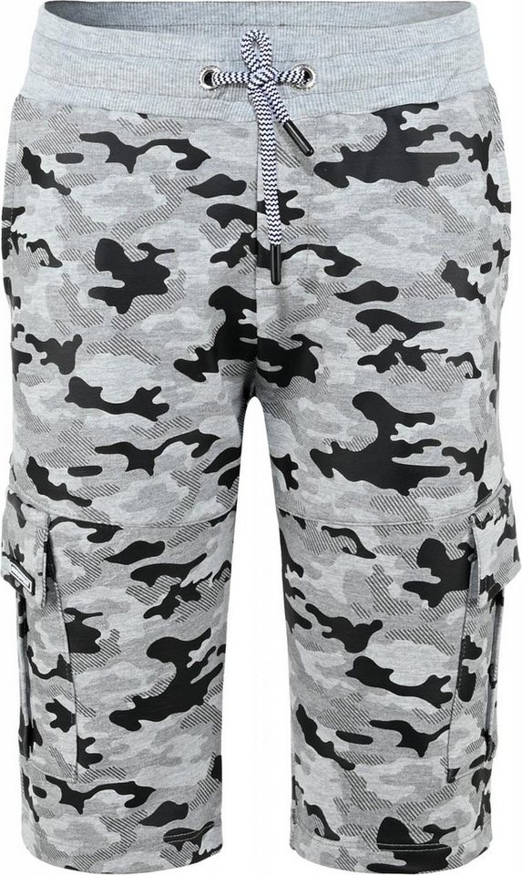 BLUE EFFECT Sweatshorts blue effect boys Sweat Cargo Bermuda Shorts  camouflage grau schwarz (1-tlg)