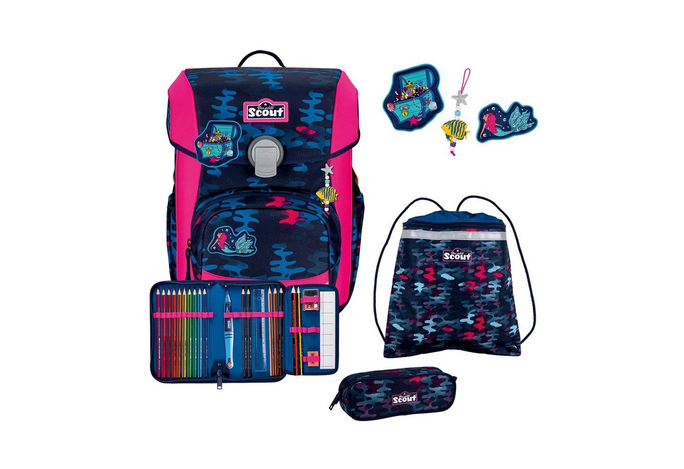 Scout Schulranzen Neo (4-tlg), Polyester