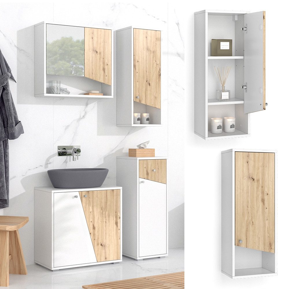 Vicco Hängeschrank Irida, Weiß/Artisan, 30 x günstig online kaufen