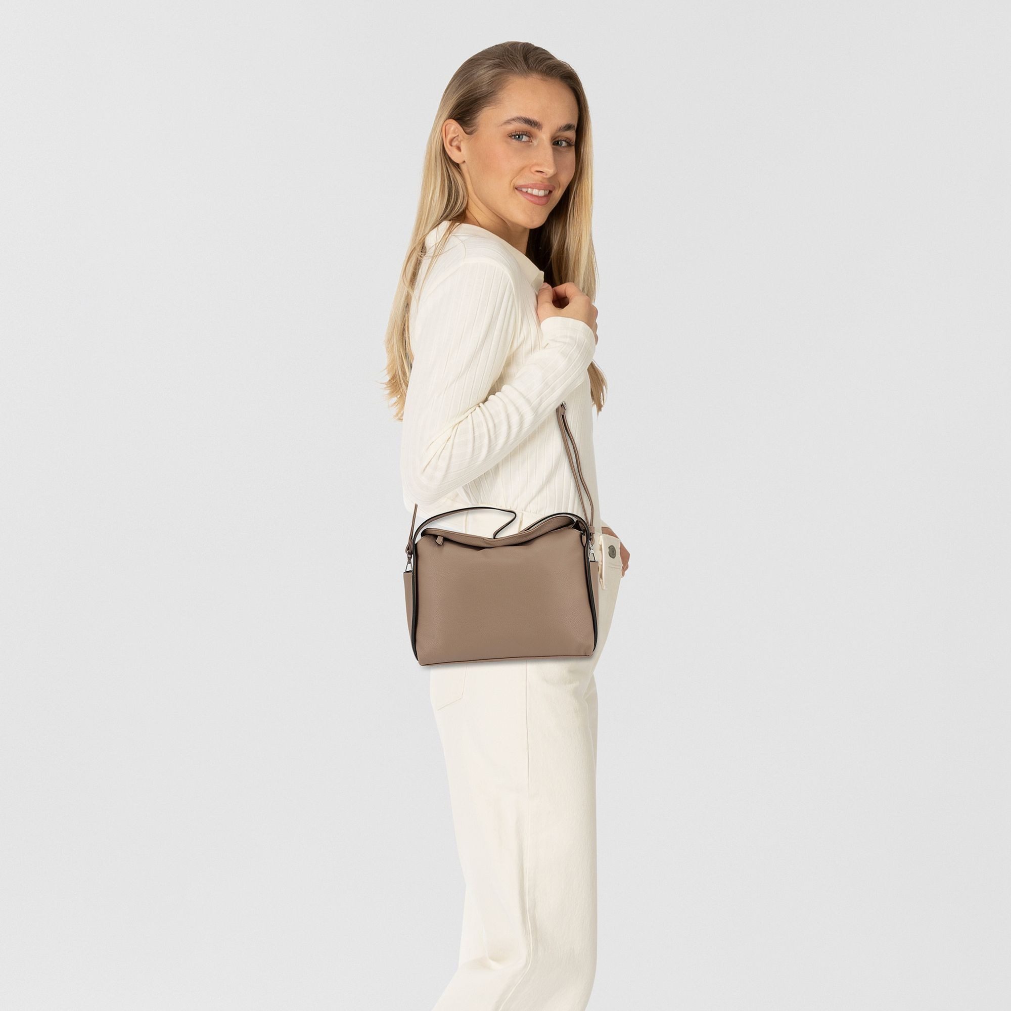 TOM TAILOR Schultertasche Rowan, Polyurethan