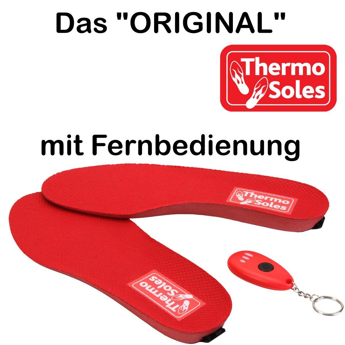 Thermo Thermosohlen SOLES 3D Funk Fernbedienung. Die beheizten Schuhsohlen "Das Original"