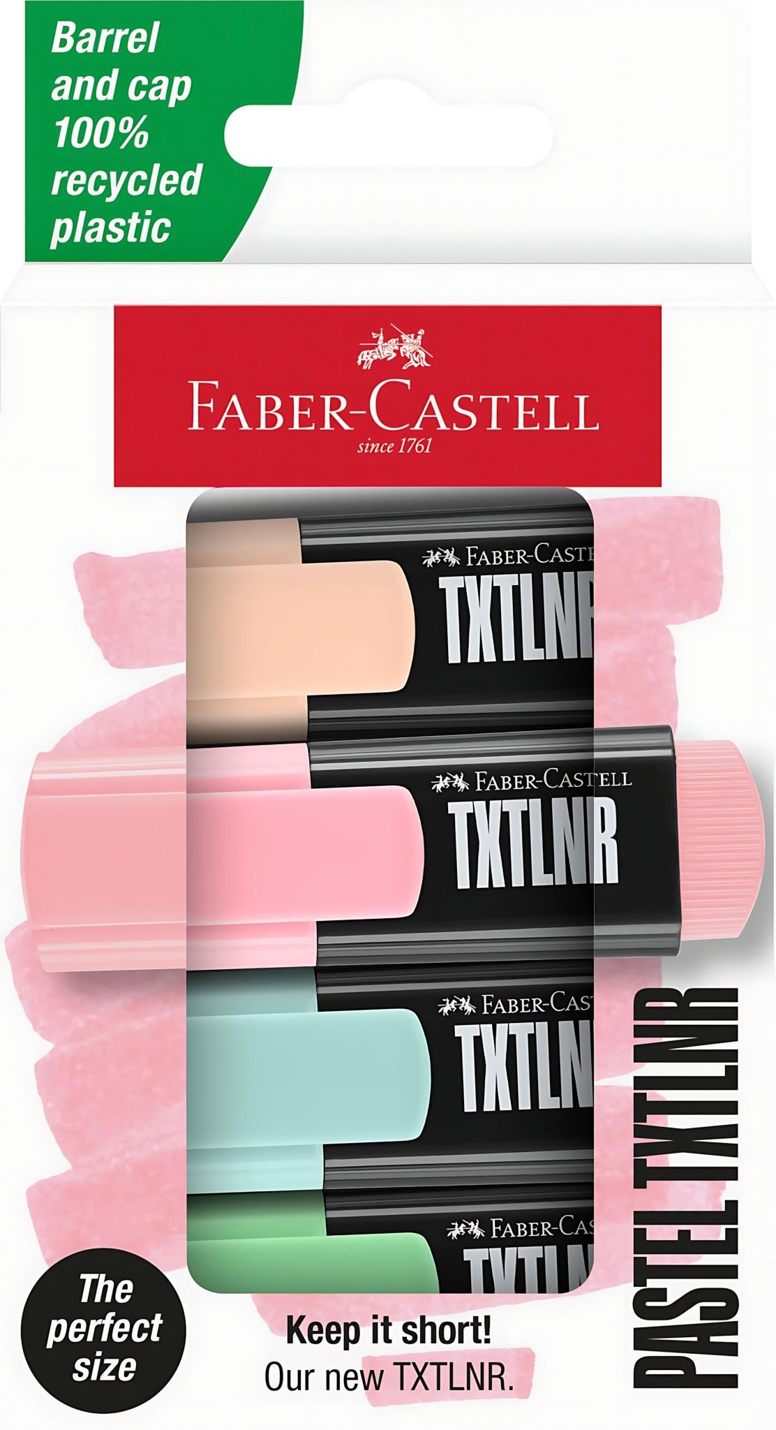 Faber-Castell Marker Faber Castell Textmarker TXTLNR Pastell 4er