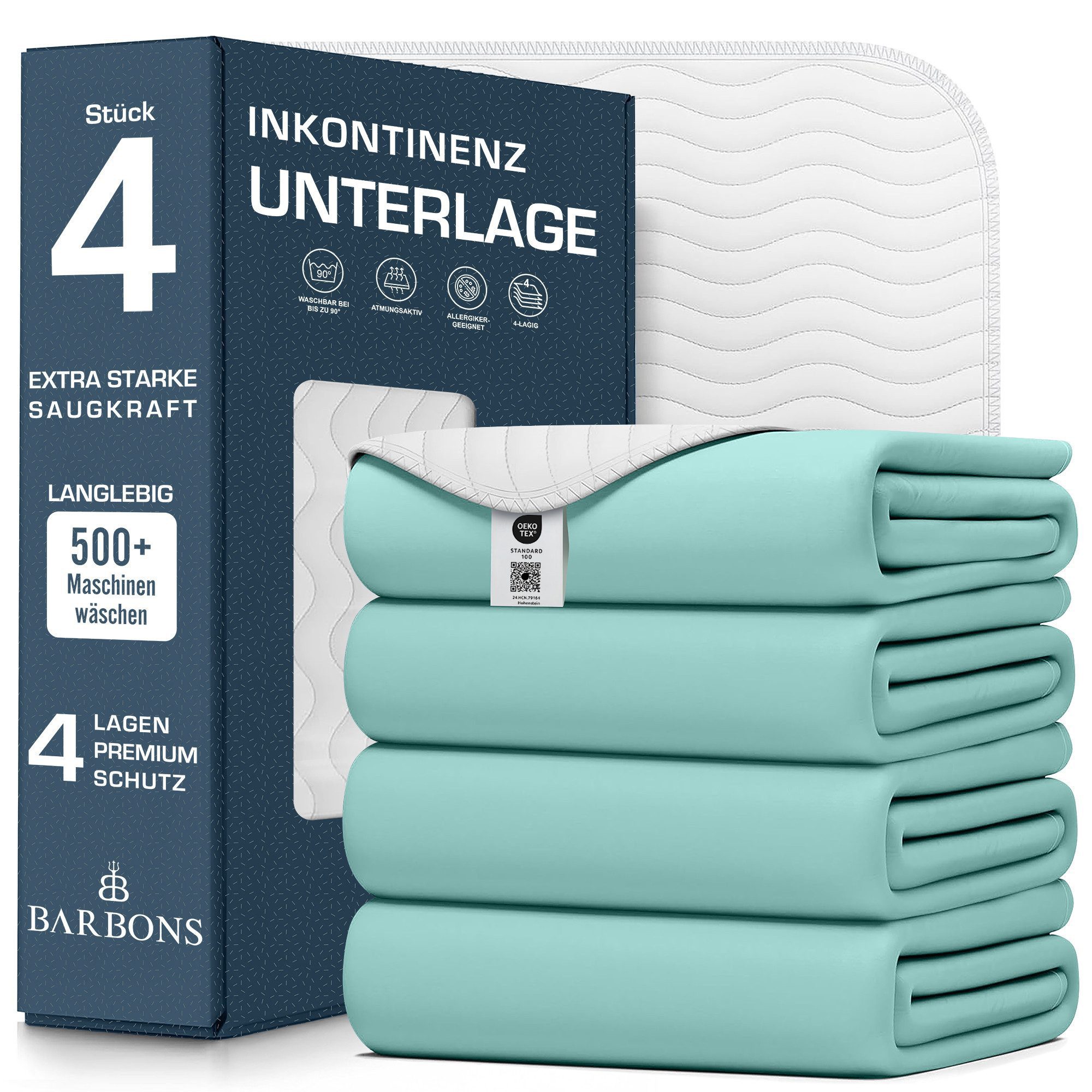 Inkontinenzauflage wasserdichte Matratzenauflage, Inkontinenzunterlage waschbar BARBONS, Tierbedarf, Nässeschutz