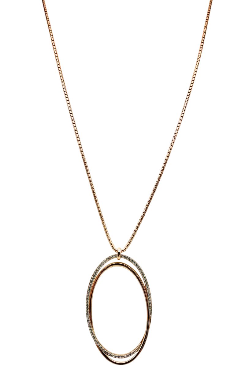 Esprit Collection Collier Antheia Rose W. ELNL93128C800, 925er Sterling-Silber, 80cm, Zirkonia