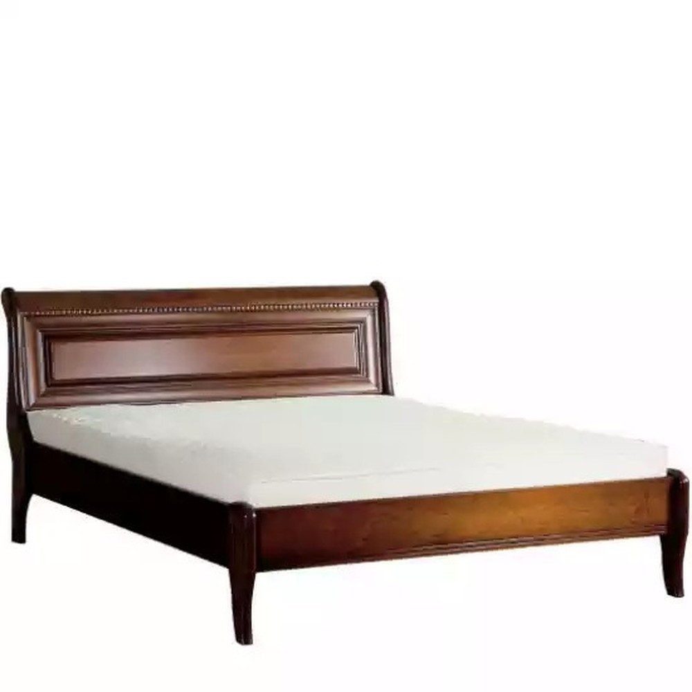 JVmoebel Bett Holzbett in klassischem Design, braun, europäische Qualität Sofort (1-tlg., Bett), Made in Europa