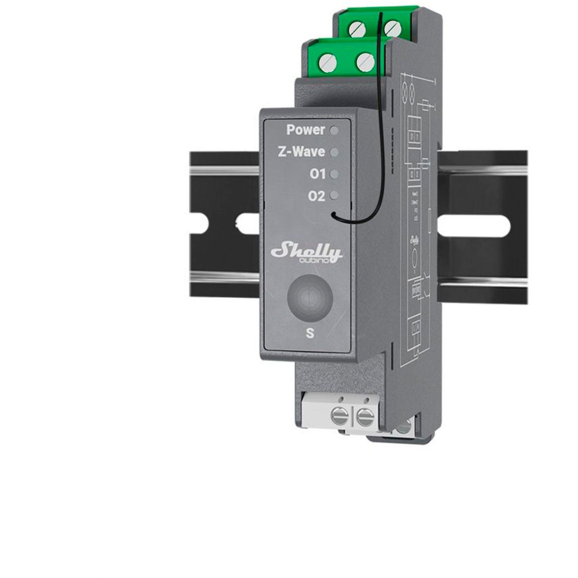 Shelly Relais-Modul Shelly Qubino Wave Pro 2, Relais