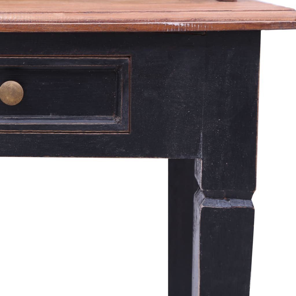 Schubladen Schreibtisch Massiv cm mit furnicato 90x50x101 Altholz