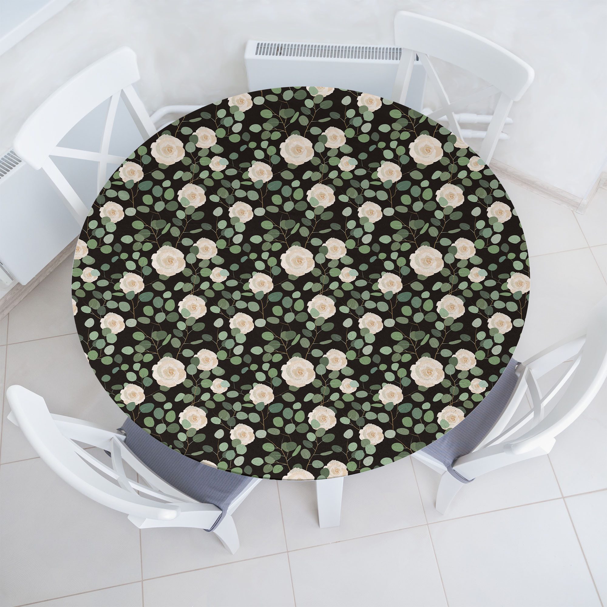 Abakuhaus Tischdecke Rundum-elastische Stofftischdecke, Eukalyptus Top günstig online kaufen