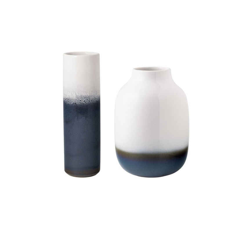 like. by Villeroy & Boch Dekovase Lave Home Vasen 22 cm + 25 cm 2er Set (2x Vase, 2 St)