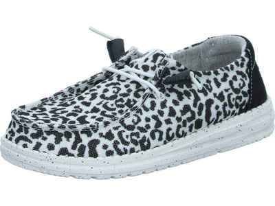 Hey Dude Wendy Leopard Black/Grey Slipper