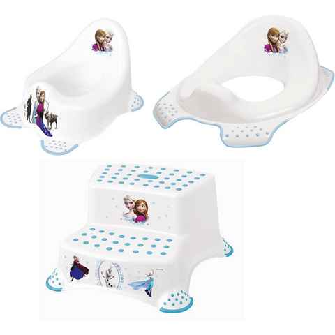 keeeper Töpfchen Frozen, (Set, 3-tlg), Kinderpflege-Set - Töpfchen, Toilettensitz und Tritthocker