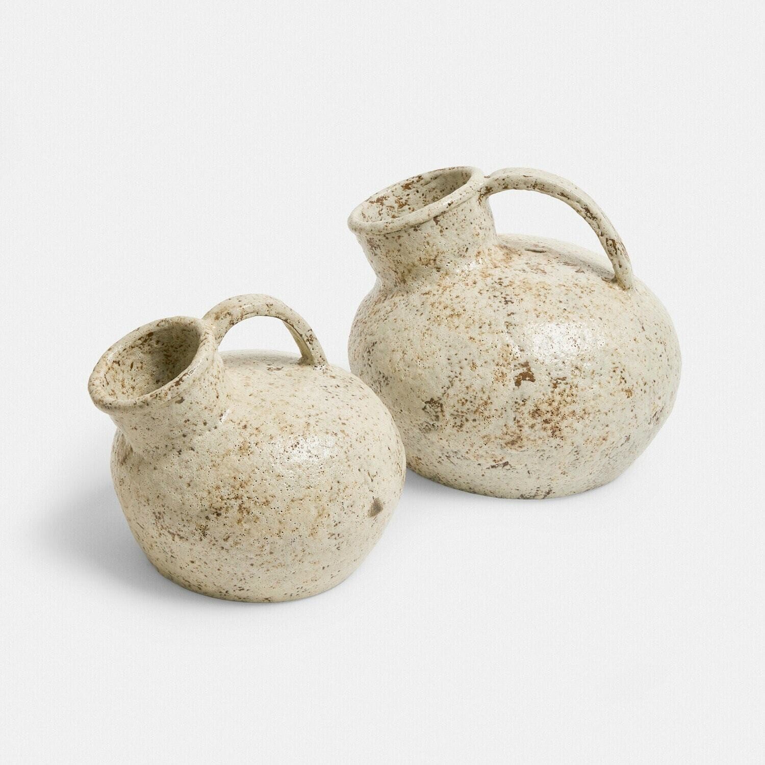 Mirabeau Tischvase Vase 2er Set Gravière antikcreme