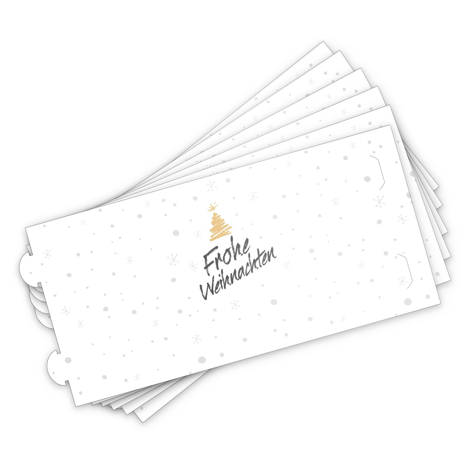 itenga Windlicht itenga 6x Windlicht klein Frohe Weihnachten für Winter Adv günstig online kaufen