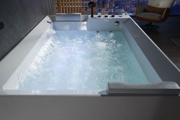 JVmoebel Whirlpool-Badewanne Whirlpool Badewanne Jacuzzi Zimmer Wanne Wasserstrahlen Massagedüsen, (1-tlg), Made in Europa