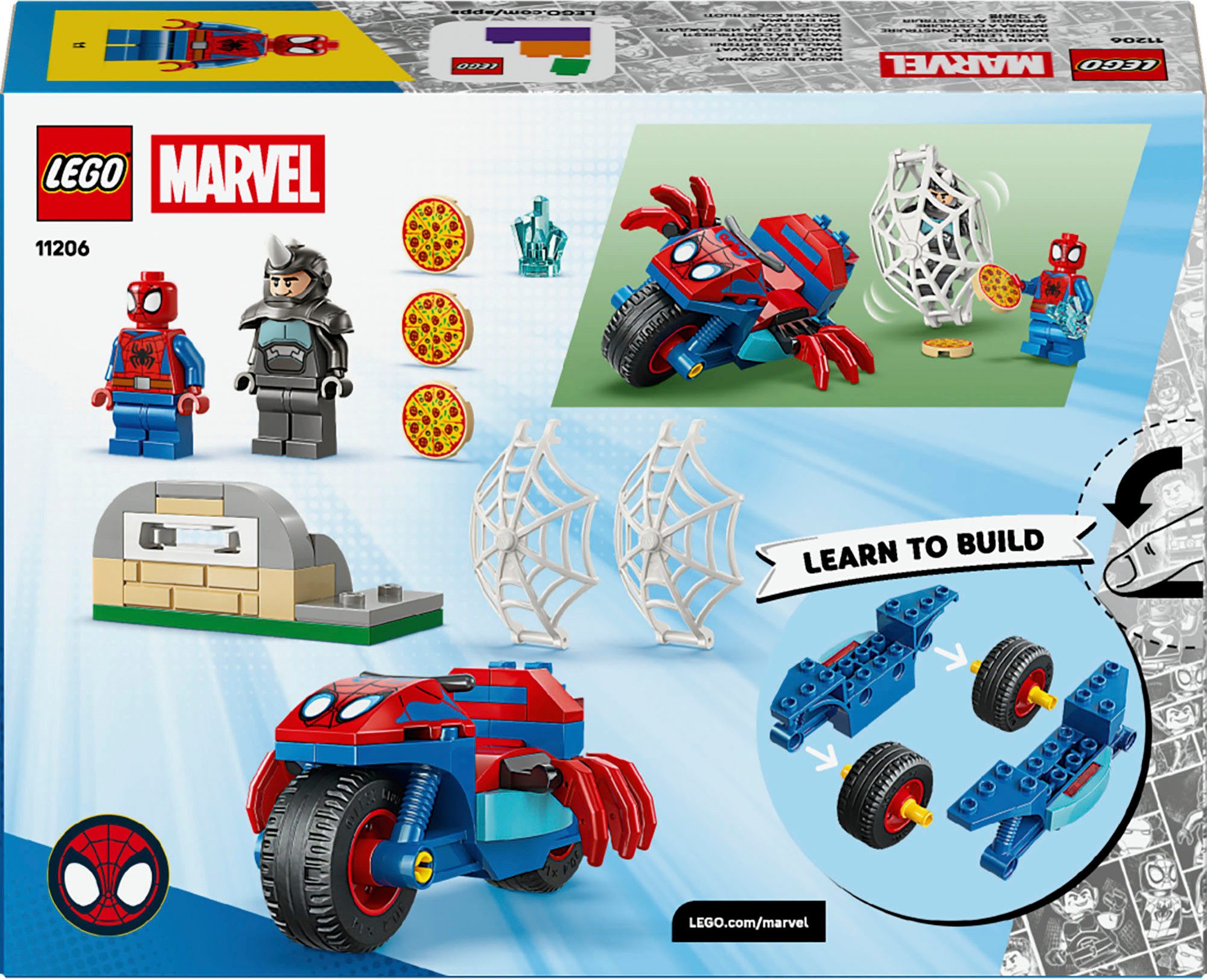 LEGO® Spidey auf Motorrad vs. Rhino (11206), LEGO Spidey Konstruktionsspiel günstig online kaufen