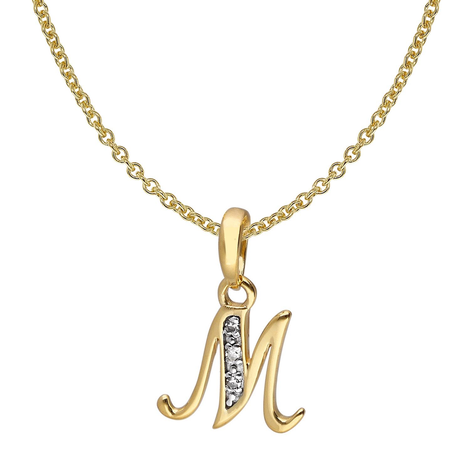 trendor Kette mit Anhänger Buchstaben-Anhänger M günstig online kaufen